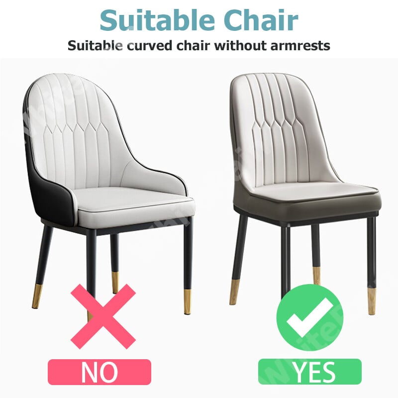 Huse pentru scaune de sufragerie cu spate curbat elastic Jacquard Huse pentru scaune cu arc elastic lavabil, anti-murdare, pentru decorarea interioară, 1 buc.