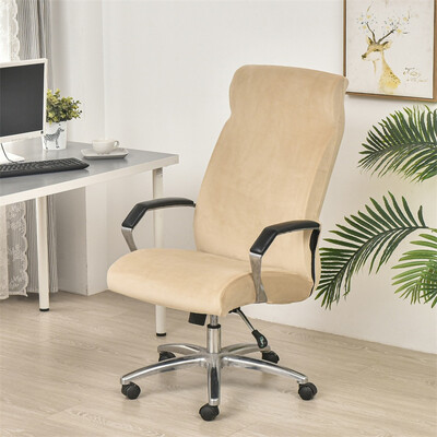 Βελούδινο κάλυμμα καρέκλας γραφείου Περιστρεφόμενο κάλυμμα καθίσματος υπολογιστή Μοντέρνο ελαστικό αντιολισθητικό κάλυμμα καρέκλας που πλένεται αφαιρούμενα καλύμματα σκόνης