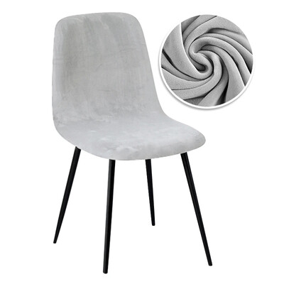 Țesătură din catifea 23 de culori Huse pentru scaune cu spate scurt Huse pentru scaune de dimensiuni mici Huse scaun pentru scaune de bar pentru sufragerie acasă 1/2/4/6 buc