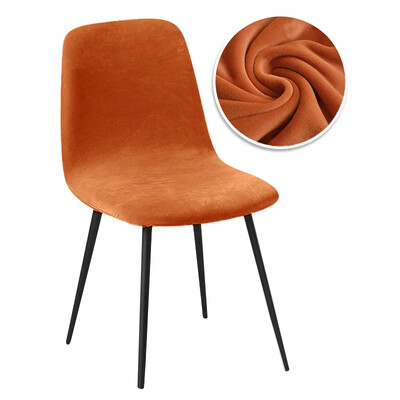 Țesătură din catifea 23 de culori Huse pentru scaune cu spate scurt Huse pentru scaune de dimensiuni mici Huse scaun pentru scaune de bar pentru sufragerie acasă 1/2/4/6 buc