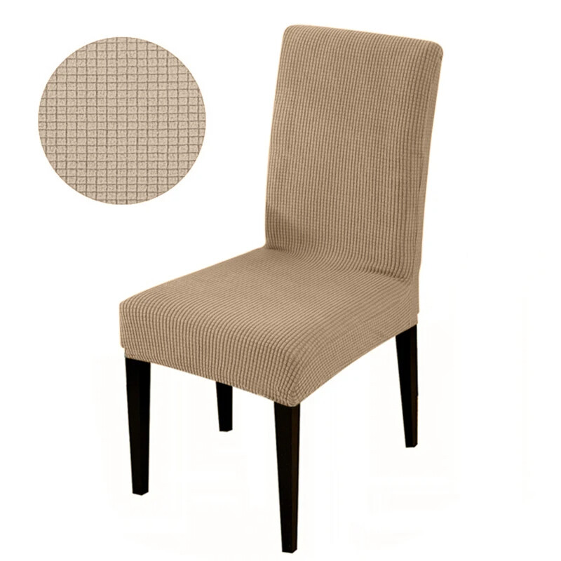 Калъф за стол от жакардов плат за трапезария, сватба, хотел, банкет, домашен сменяем миещ се калъф за седалка, разтеглив спандекс калъфи за столове