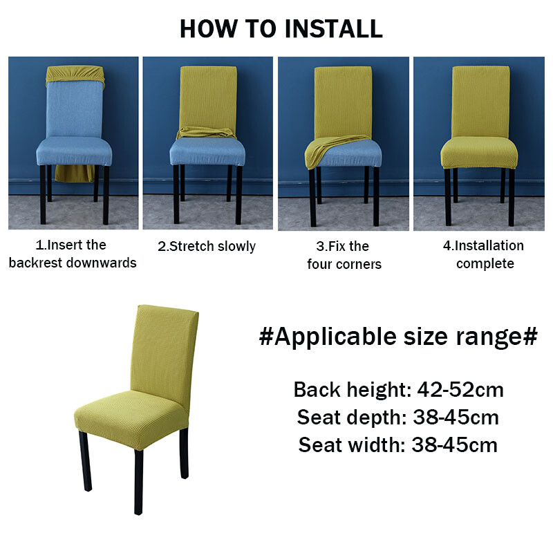 Еластични калъфи за столове с универсален размер Евтини калъфи за столове Голяма еластична седалка за дома Калъфи за холни столове за домашно хранене