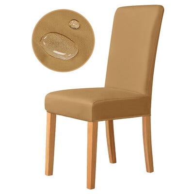 Huse pentru scaune rezistente la apă, culoare solidă, cu elasticitate ridicată, huse pentru scaune pentru sufragerie, bucătărie, nuntă, hotel, banchet, restaurant