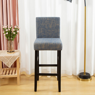 Husă elastică pentru scaune scurte, cu imprimeu spandex, pentru scaun de bar, huse de protecție pentru scaun, pentru cafenea, sufragerie, bucătărie, lavabilă