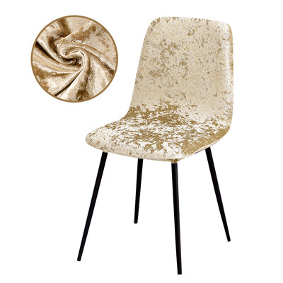 1 komad sjajne baršunaste tkanine za stolicu rastezljiva zaštita za stolicu navlake za sjedalo navlaka za sjedalo za blagovaonicu u hotelskom banketu