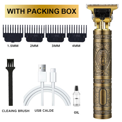 Mașină profesională de tuns T9 Trimmer electric fără fir Dispozitiv de tuns cu afișaj digital Aparat de tuns Barba Barbat Barber pentru barbati