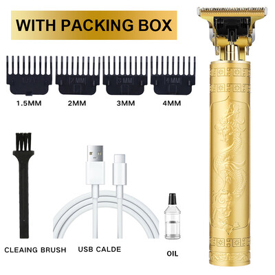 Mașină profesională de tuns T9 Trimmer electric fără fir Dispozitiv de tuns cu afișaj digital Aparat de tuns Barba Barbat Barber pentru barbati