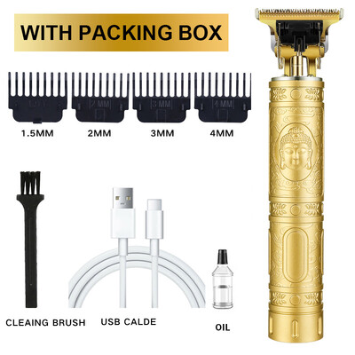 Mașină profesională de tuns T9 Trimmer electric fără fir Dispozitiv de tuns cu afișaj digital Aparat de tuns Barba Barbat Barber pentru barbati