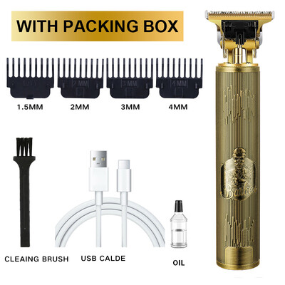 Mașină profesională de tuns T9 Trimmer electric fără fir Dispozitiv de tuns cu afișaj digital Aparat de tuns Barba Barbat Barber pentru barbati