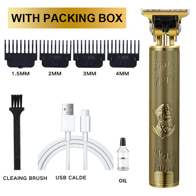 Mașină profesională de tuns T9 Trimmer electric fără fir Dispozitiv de tuns cu afișaj digital Aparat de tuns Barba Barbat Barber pentru barbati