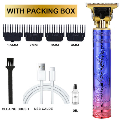 Mașină profesională de tuns T9 Trimmer electric fără fir Dispozitiv de tuns cu afișaj digital Aparat de tuns Barba Barbat Barber pentru barbati