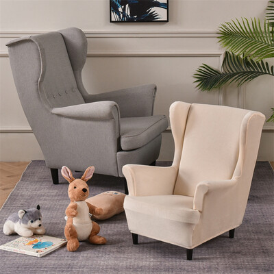 Husă pentru scaune cu aripi pentru copii din catifea super moale Huse pentru fotoliu cu spate cu aripă elastică Huse pentru canapea pentru copii Huse pentru canapea pentru sufragerie acasă