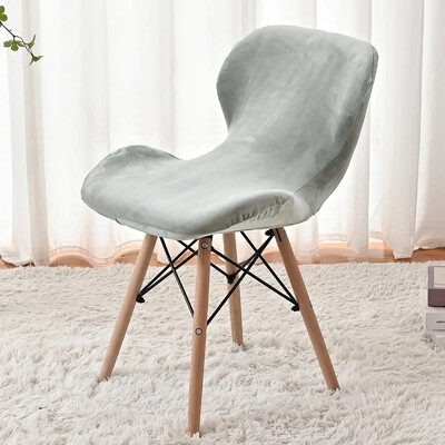 Huse pentru scaun cu fluture elastic, catifea, 1 buc. Huse pentru scaune pentru mese curbate Huse pentru scaune decorative Funda Silla Asiento Husa scaun de bar acasă