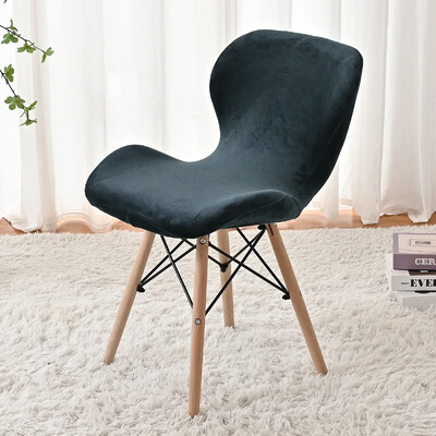 Huse pentru scaun cu fluture elastic, catifea, 1 buc. Huse pentru scaune pentru mese curbate Huse pentru scaune decorative Funda Silla Asiento Husa scaun de bar acasă