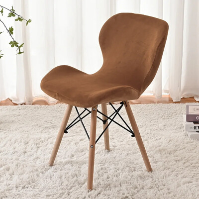 Huse pentru scaun cu fluture elastic, catifea, 1 buc. Huse pentru scaune pentru mese curbate Huse pentru scaune decorative Funda Silla Asiento Husa scaun de bar acasă