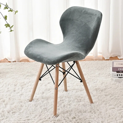 Huse pentru scaun cu fluture elastic, catifea, 1 buc. Huse pentru scaune pentru mese curbate Huse pentru scaune decorative Funda Silla Asiento Husa scaun de bar acasă