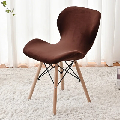 Huse pentru scaun cu fluture elastic, catifea, 1 buc. Huse pentru scaune pentru mese curbate Huse pentru scaune decorative Funda Silla Asiento Husa scaun de bar acasă
