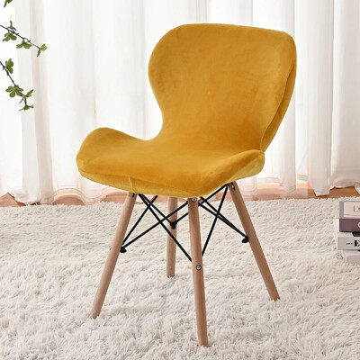 Huse pentru scaun cu fluture elastic, catifea, 1 buc. Huse pentru scaune pentru mese curbate Huse pentru scaune decorative Funda Silla Asiento Husa scaun de bar acasă