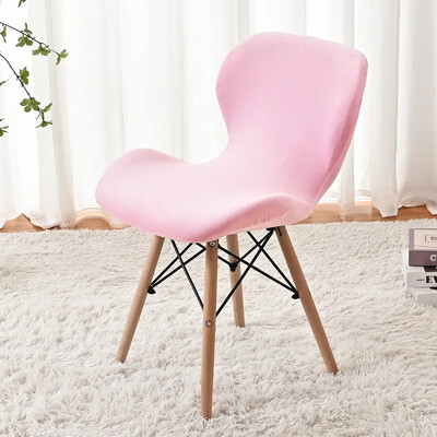 Huse pentru scaun cu fluture elastic, catifea, 1 buc. Huse pentru scaune pentru mese curbate Huse pentru scaune decorative Funda Silla Asiento Husa scaun de bar acasă