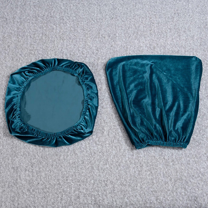 Husă pentru scaun de birou din catifea elastică Husă pentru scaun pivotantă pentru computer Husă elastică din spandex pentru casă Husă universală pentru spătar + husă pentru scaun