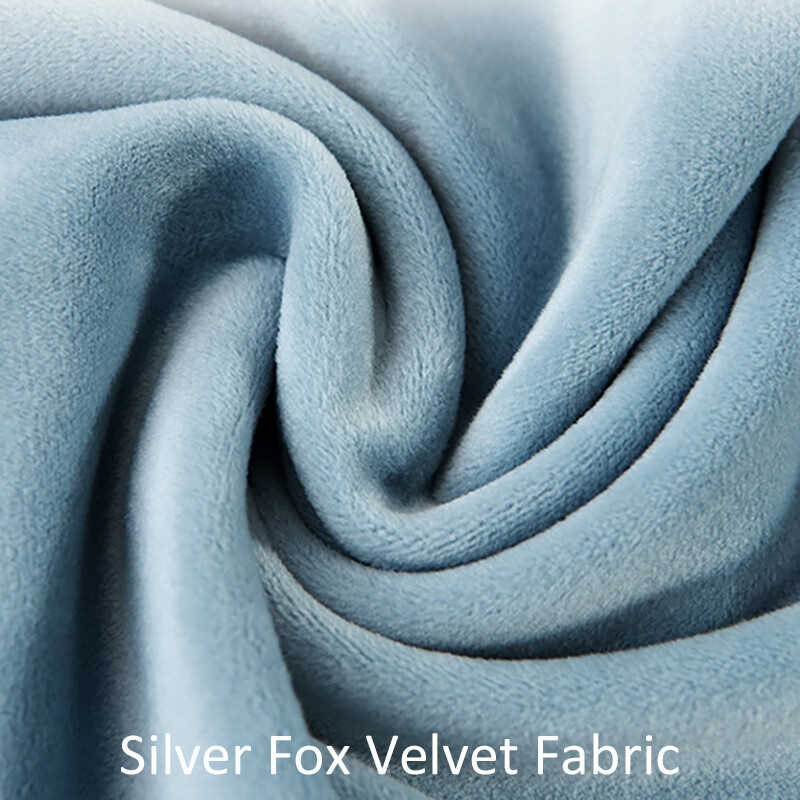 Калъфка за стол с висока облегалка XL размер Сребърна лисица Кадифена материя Разтегливи калъфи за столове за домашна трапезария Сватбен хотел Банкет Спандекс