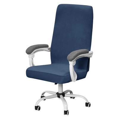 Huse pentru scaune de birou din catifea moale elastică Huse pentru fotolii de gaming detașabile Huse pentru scaune de computer rotative anti-murdare