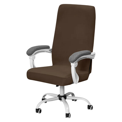 Huse pentru scaune de birou din catifea moale elastică Huse pentru fotolii de gaming detașabile Huse pentru scaune de computer rotative anti-murdare