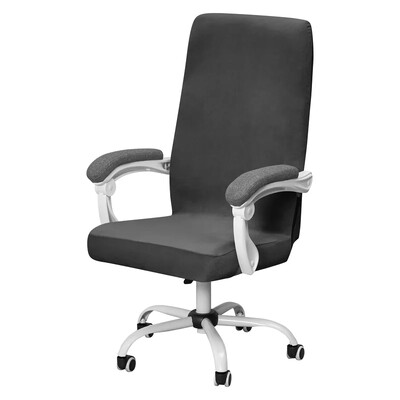 Huse pentru scaune de birou din catifea moale elastică Huse pentru fotolii de gaming detașabile Huse pentru scaune de computer rotative anti-murdare