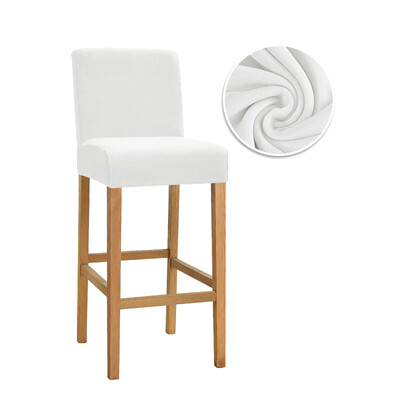 Velvet Fabric Bar Καλύμματα καρέκλας Μονόχρωμα Καλύμματα καρέκλας τραπεζαρίας Πλενόμενα κοντά Καλύμματα πλάτης Καρέκλες για Κουζίνα Home Hotel Banquet