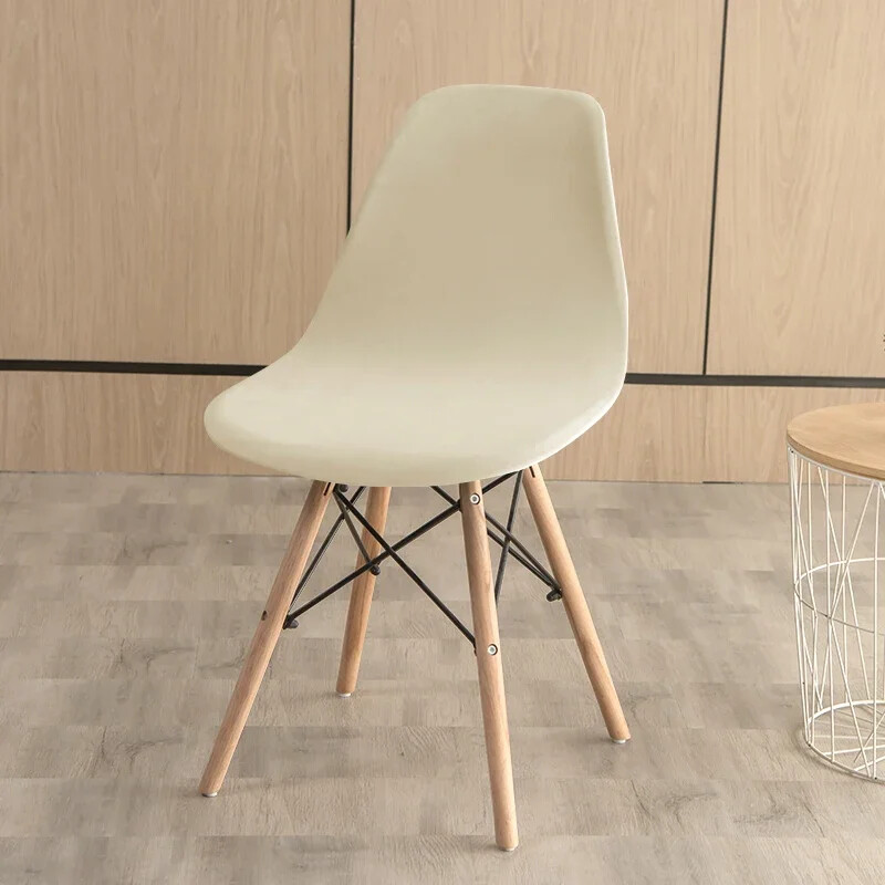 1kom baršunasta rastezljiva školjkasta navlaka za stolicu Jednobojne plišane navlake za stolice bez ruku Elastična navlaka za blagovaonsko sjedalo Dom Hotel Party Banket