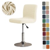 Еластичен калъф за бар стол от поларен флис Калъф за стол без ръце Калъф за стол с ниска облегалка Въртящи се калъфи за офис Въртящи се повдигащи се калъфи за парти