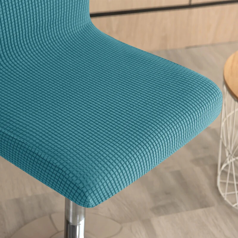 Еластичен калъф за бар стол от поларен флис Калъф за стол без ръце Калъф за стол с ниска облегалка Въртящи се калъфи за офис Въртящи се повдигащи се калъфи за парти