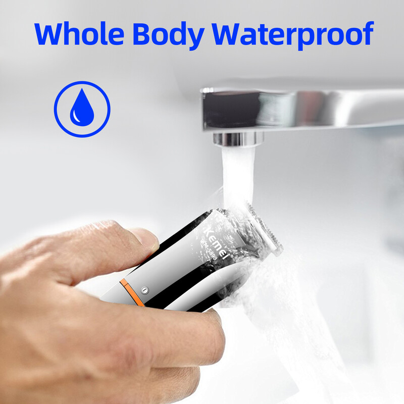 Kit de îngrijire pentru bărbați Kemei, rezistent la apă, 11 în 1, mașină de tuns barbă electrică, aparat de tuns aparat de tuns cu fir, mașină de tuns nas reîncărcabilă