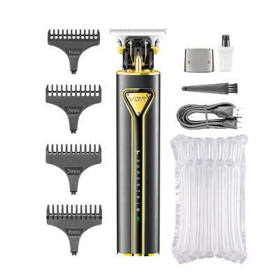 VGR Hair Trimmer T9 Hair Clipper Μεταλλικό μηχάνημα κούρεμα Επαγγελματικές επαναφορτιζόμενες ηλεκτρικές κουρευτικές μηχανές για άνδρες V-009