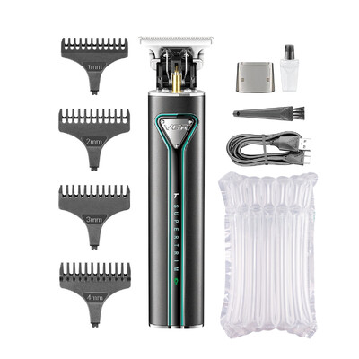 VGR Hair Trimmer T9 Hair Clipper Μεταλλικό μηχάνημα κούρεμα Επαγγελματικές επαναφορτιζόμενες ηλεκτρικές κουρευτικές μηχανές για άνδρες V-009