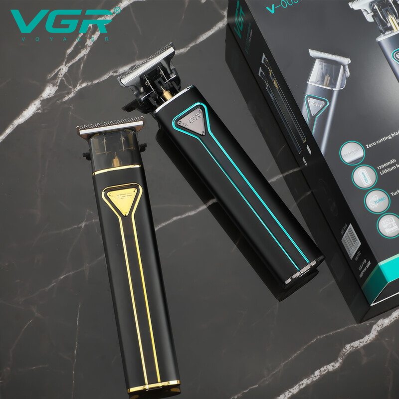 VGR Hair Trimmer T9 Hair Clipper Μεταλλικό μηχάνημα κούρεμα Επαγγελματικές επαναφορτιζόμενες ηλεκτρικές κουρευτικές μηχανές για άνδρες V-009