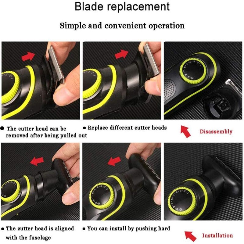 Aparat de tuns electric Kemei 696 Trimmer multifunctional pentru barbati Aparat de ras electric pentru barbati aparat de tuns ras 5 in 1 profesional