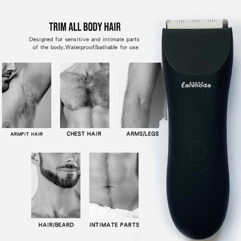 Тример за коса в слабините за мъже Pubic Body Electric Below the Belt Bikini Trimmer Hair Remover Waterproof Manscaper Male Balls Самобръсначка