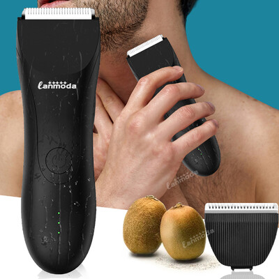 Aparat de tuns pentru păr inghinal pentru bărbați Corpul pubian electric sub centură Trimmer pentru bikini Dispozitiv de îndepărtare a părului Impermeabil Manscaper Aparat de ras cu bile pentru bărbați