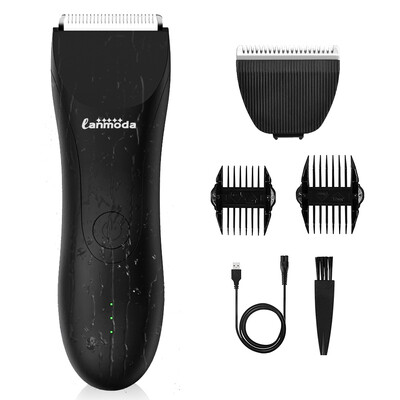 Trimer za prepone za muškarce Stidno tijelo Električni ispod pojasa Bikini trimer Uklanjanje dlačica Vodootporni Manscaper Brijač za muška jaja