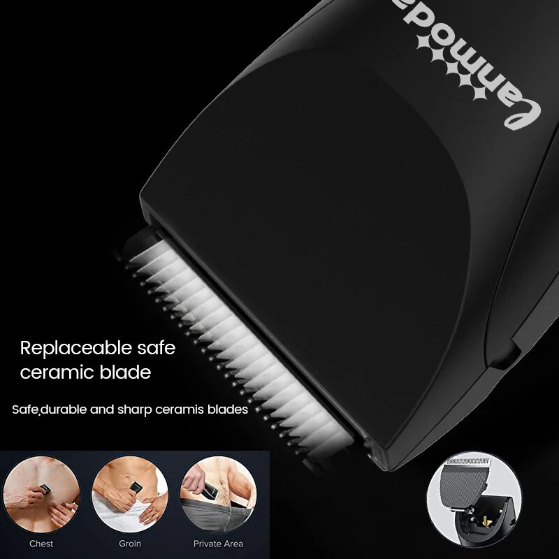 Trimer za prepone za muškarce Stidno tijelo Električni ispod pojasa Bikini trimer Uklanjanje dlačica Vodootporni Manscaper Brijač za muška jaja