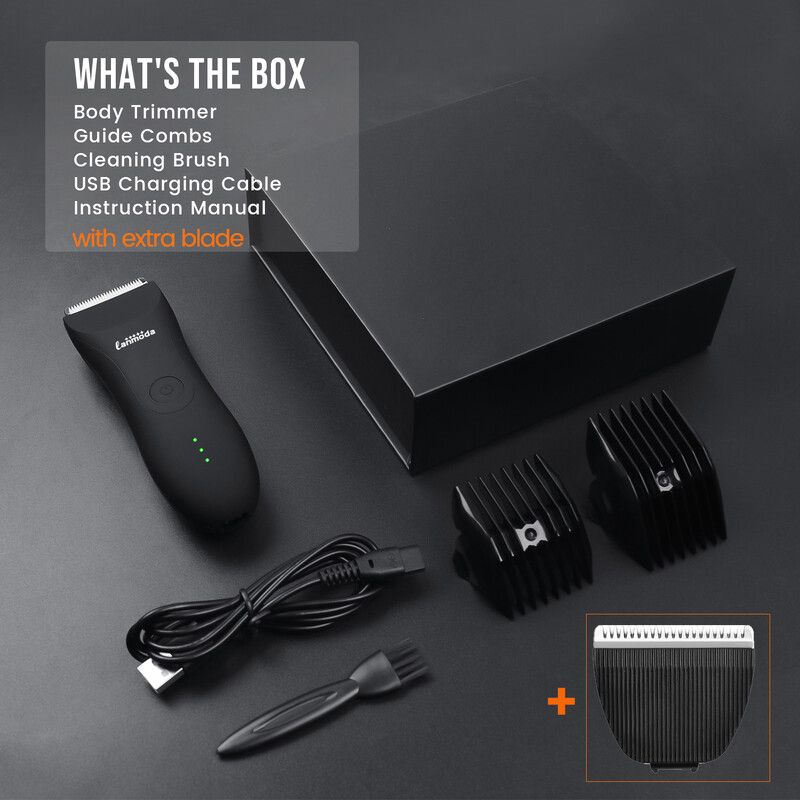 Trimer za prepone za muškarce Stidno tijelo Električni ispod pojasa Bikini trimer Uklanjanje dlačica Vodootporni Manscaper Brijač za muška jaja