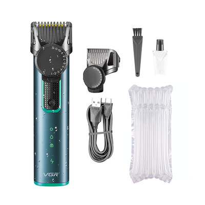 VGR Hair Trimmer Electric Hair Clipper Αδιάβροχο μηχάνημα κοπής Ρυθμιζόμενο μηχάνημα κούρεμα T-Blade Trimmer για άνδρες V-973