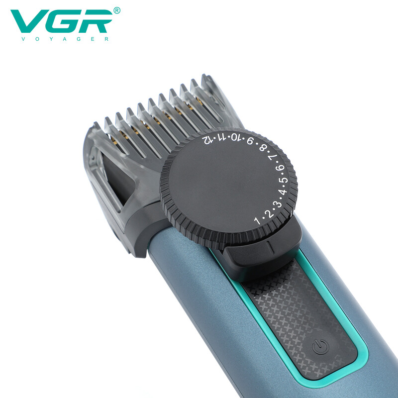 VGR Hair Trimmer Electric Hair Clipper Αδιάβροχο μηχάνημα κοπής Ρυθμιζόμενο μηχάνημα κούρεμα T-Blade Trimmer για άνδρες V-973
