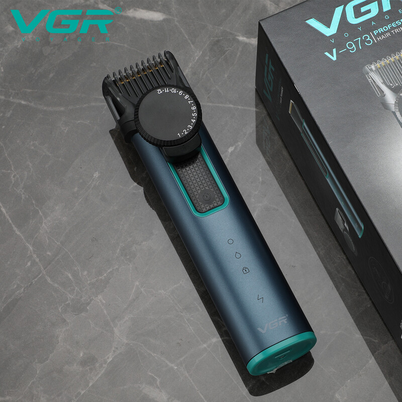 VGR Hair Trimmer Electric Hair Clipper Αδιάβροχο μηχάνημα κοπής Ρυθμιζόμενο μηχάνημα κούρεμα T-Blade Trimmer για άνδρες V-973