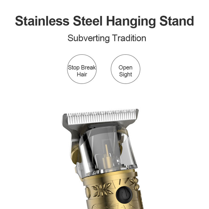 USB taaslaetav T9 kiilaspeaga juukselõikur LCD elektriline juukselõikur juhtmeta pardel trimmer 0 mm meeste juuksuri juukselõikusmasin