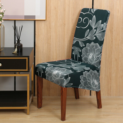 Huse pentru scaune cu spătar înalt și elasticitate universală Spandex M XL Huse pentru scaune Sufragerie Bucătărie Birou Casă Anti-murdar Detașabil