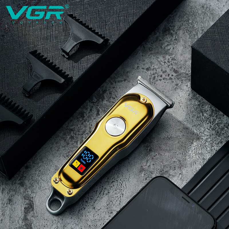 Μίνι κουρευτική μηχανή VGR Cordless Electric Hair Clipper Professional Bald Haircut Machine Barber Hair Trimmer for Men V-290