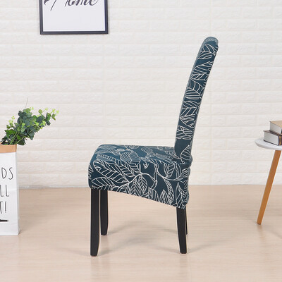 Huse pentru scaune de sufragerie tipărite mărime XL, detașabilă, lavabilă, pentru scaune de bucătărie, pentru banchet de acasă