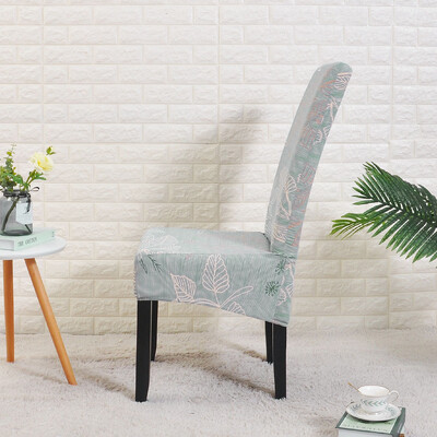 Huse pentru scaune de sufragerie tipărite mărime XL, detașabilă, lavabilă, pentru scaune de bucătărie, pentru banchet de acasă